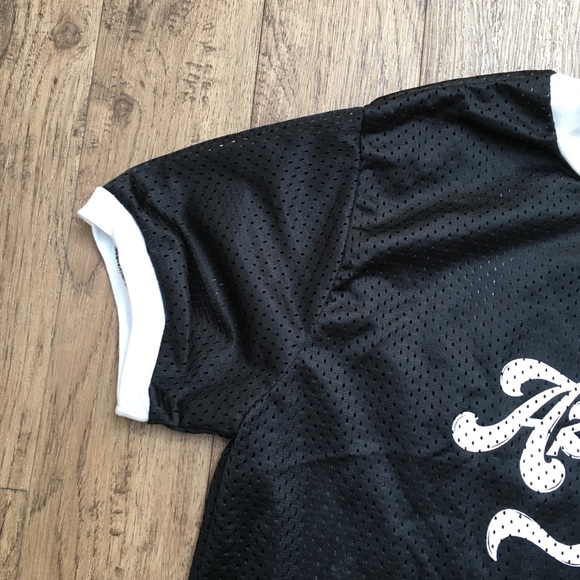 Bella Doña LA mesh jersey crop top XL - Picture 3 of 4